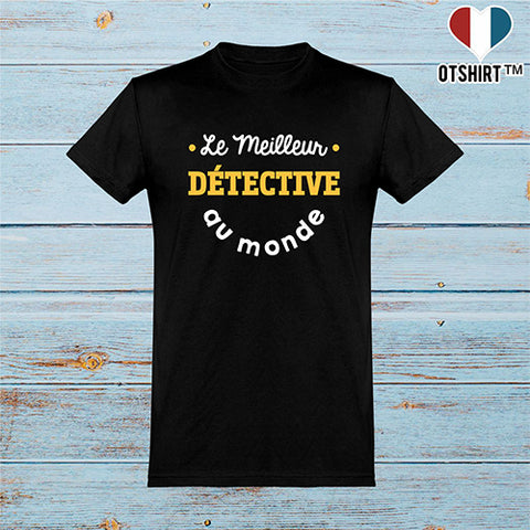  T shirt homme le meilleur détective au monde