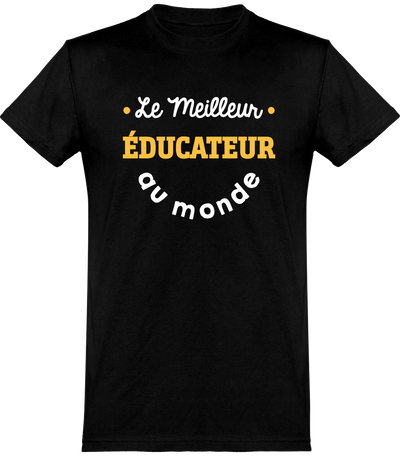  T shirt homme le meilleur éducateur au monde