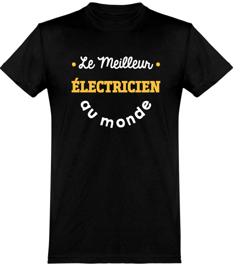  T shirt homme le meilleur électricien au monde