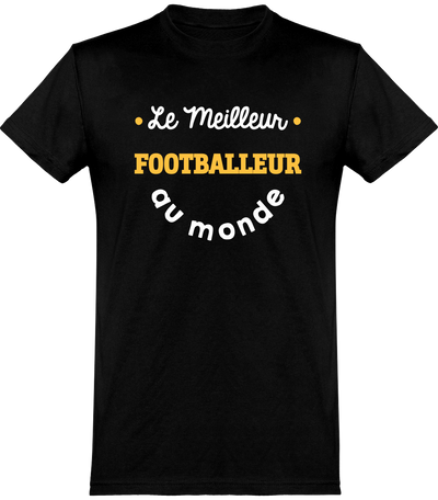  T shirt homme le meilleur footballeur au monde sport