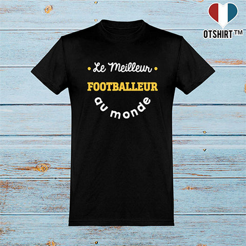  T shirt homme le meilleur footballeur au monde
