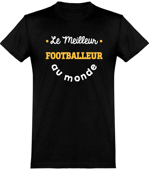  T shirt homme le meilleur footballeur au monde sport