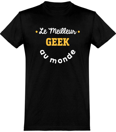  T shirt homme le meilleur geek au monde