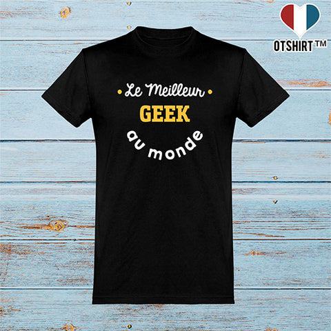  T shirt homme le meilleur geek au monde