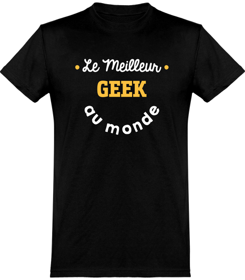  T shirt homme le meilleur geek au monde