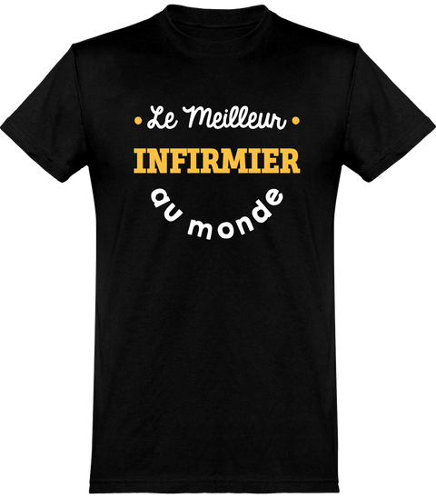  T shirt homme le meilleur infirmier au monde