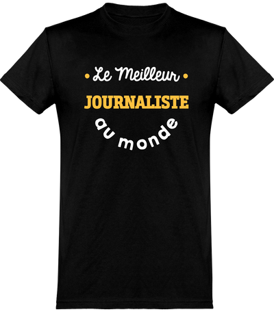  T shirt homme le meilleur journaliste au monde