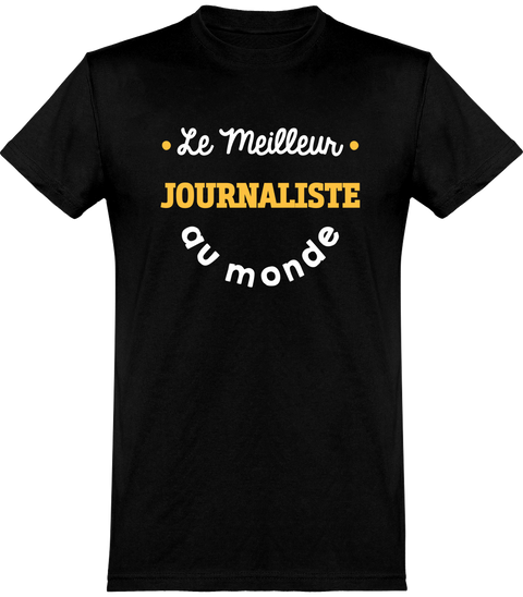  T shirt homme le meilleur journaliste au monde