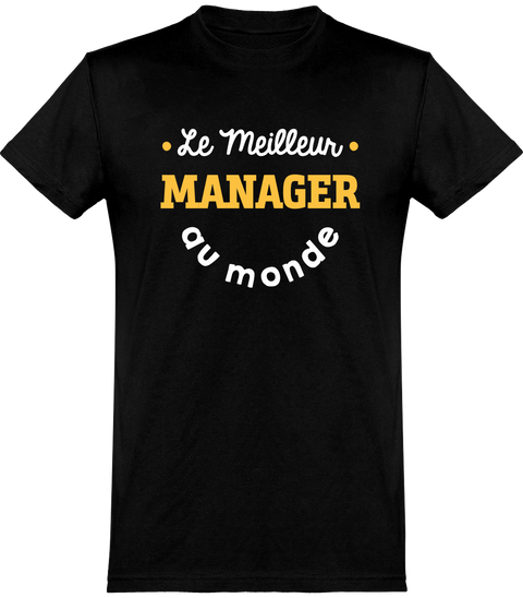  T shirt homme le meilleur manager au monde