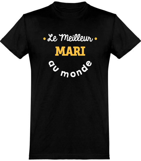  T shirt homme le meilleur mari au monde