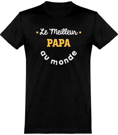  T shirt homme le meilleur papa au monde