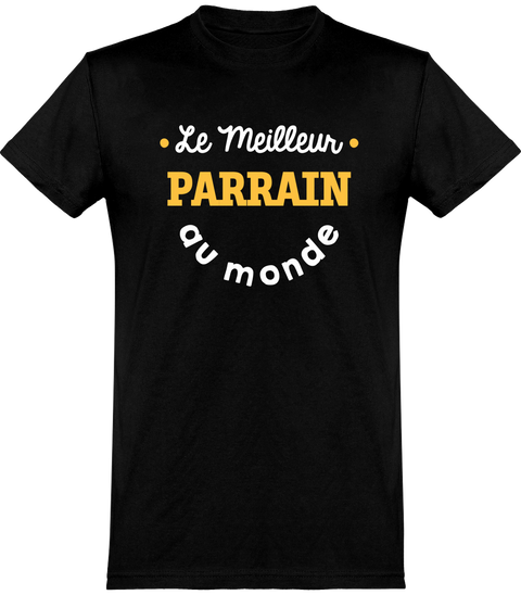  T shirt homme le meilleur parrain au monde