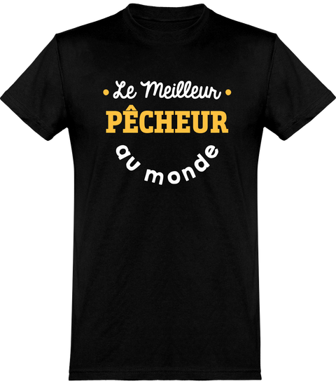  T shirt homme le meilleur pêcheur au monde