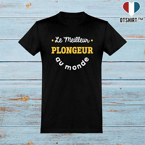  T shirt homme le meilleur plongeur au monde