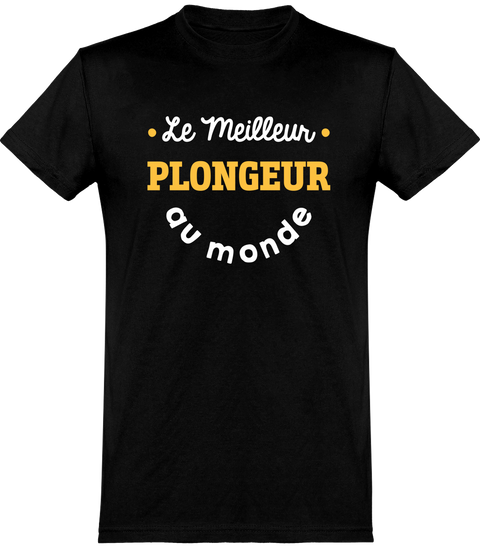  T shirt homme le meilleur plongeur au monde