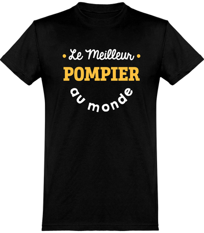  T shirt homme le meilleur pompier au monde