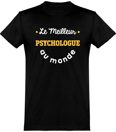  T shirt homme le meilleur psychologue au monde