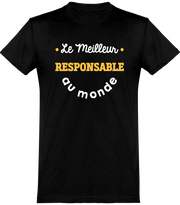  T shirt homme le meilleur responsable au monde
