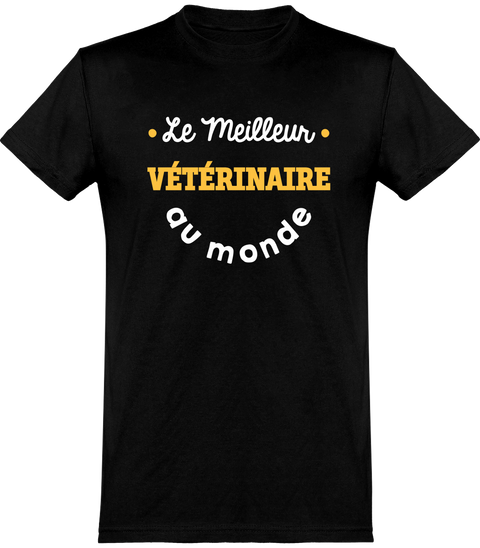  T shirt homme le meilleur vétérinaire au monde
