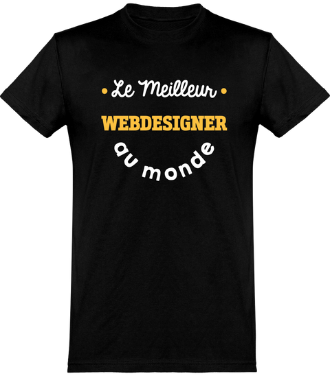  T shirt homme le meilleur web designer au monde