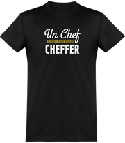  T shirt homme un chef c'est fait pour cheffer