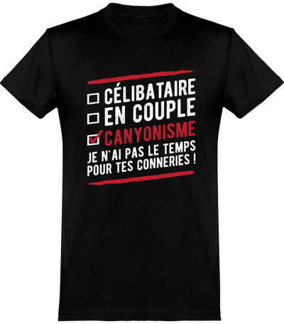  T shirt homme célibataire en couple canyonisme