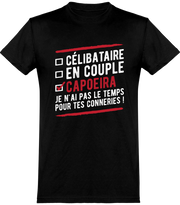  T shirt homme célibataire en couple capoeira