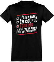  T shirt homme célibataire en couple footing