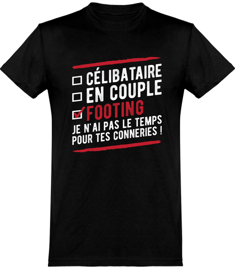  T shirt homme célibataire en couple footing