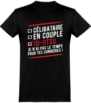  T shirt homme célibataire en couple ju-jitsu