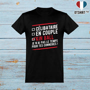  T shirt homme célibataire en couple kinball