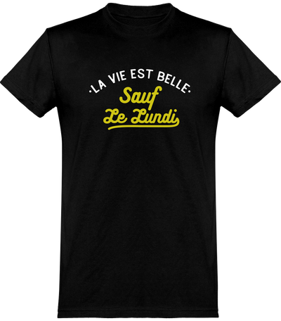  T shirt homme la vie est belle