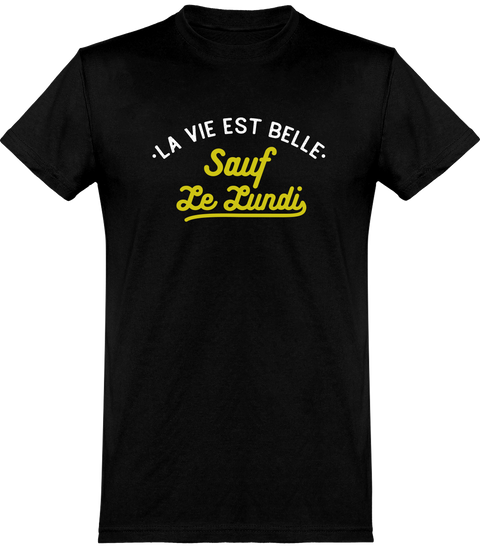  T shirt homme la vie est belle