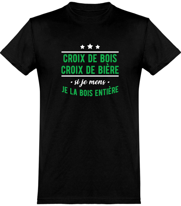  T shirt homme croix de bière