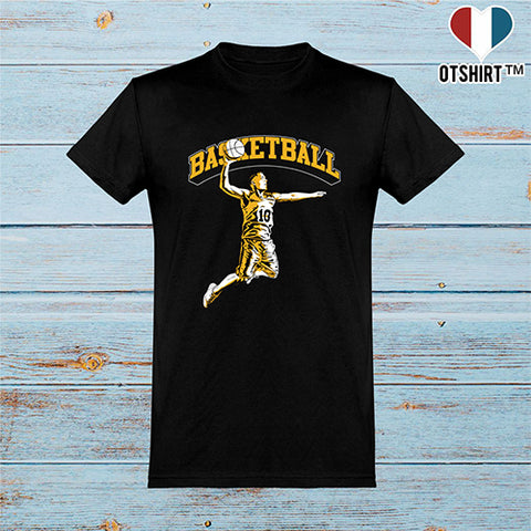  T shirt homme basketball fan