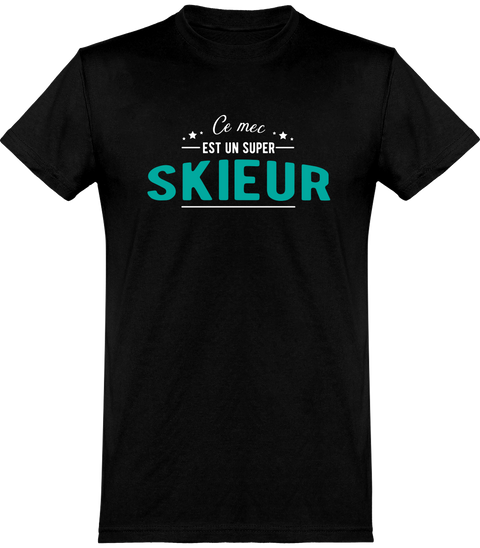  T shirt homme super skieur