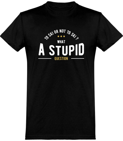  T shirt homme to ski or not to ski