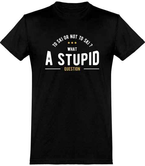  T shirt homme to ski or not to ski