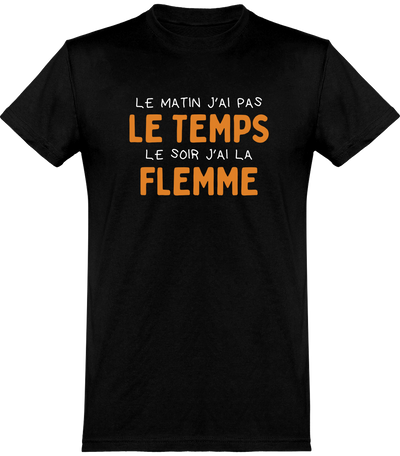  T shirt homme j'ai la flemme