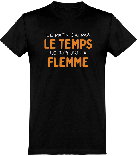  T shirt homme j'ai la flemme