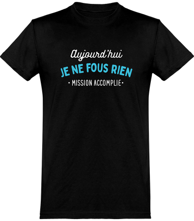  T shirt homme je ne fous rien