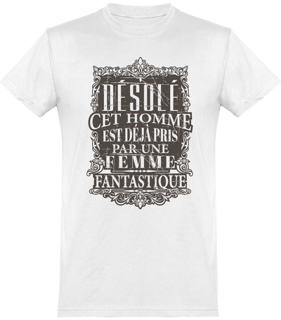  T shirt homme une femme fanstastique famille