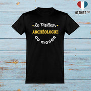  T shirt homme le meilleur archéologue au monde