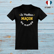  T shirt homme le meilleur maçon au monde