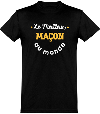  T shirt homme le meilleur maçon au monde