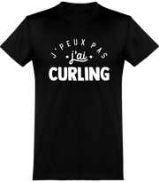  T shirt homme j'peux pas j'ai curling