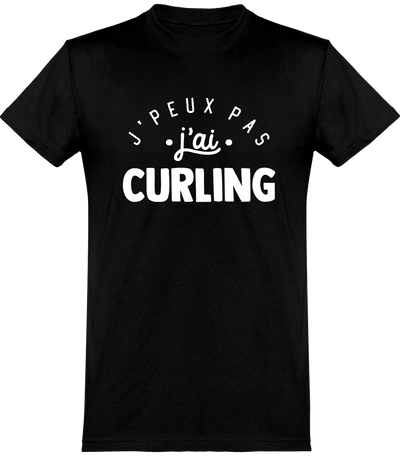  T shirt homme j'peux pas j'ai curling