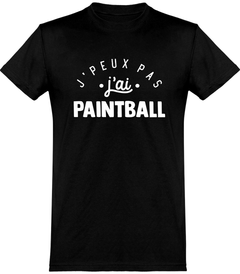  T shirt homme j'peux pas j'ai paintball