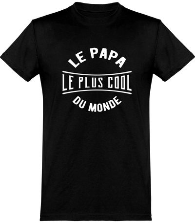  T shirt homme le papa le plus cool du monde