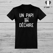  T shirt homme un papi qui déchire